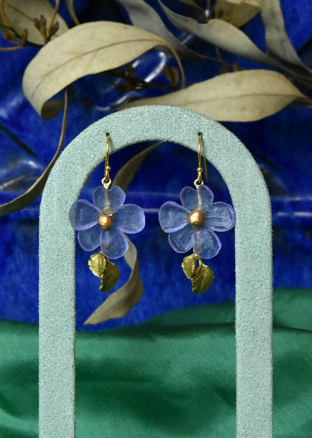 Lavender Impatiens Earrings