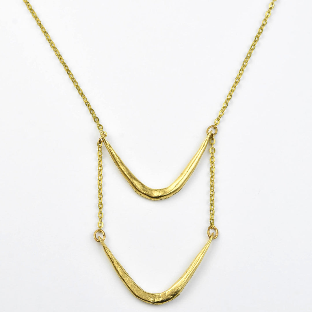 Layered Valley Necklace - Goldmakers Fine Jewelry