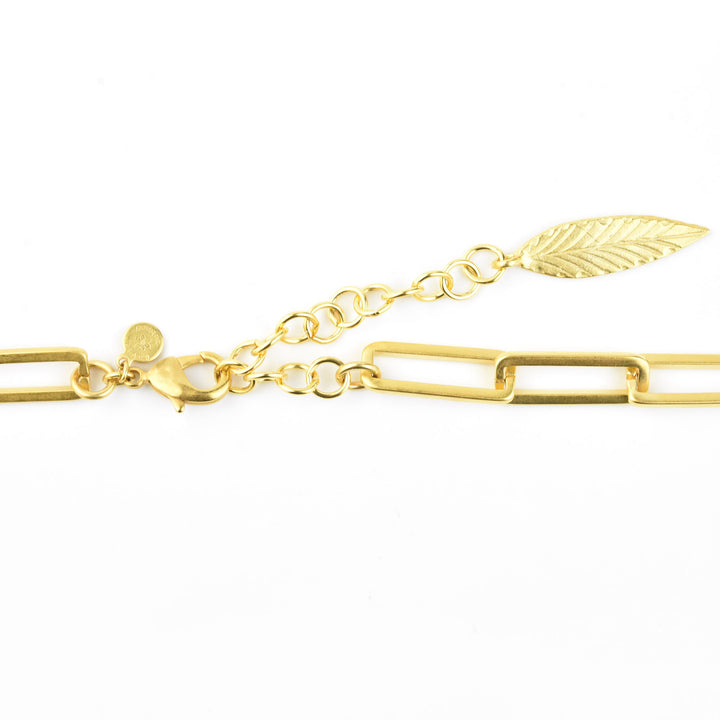 Layered Paperclip Chain Necklace - Goldmakers Fine Jewelry