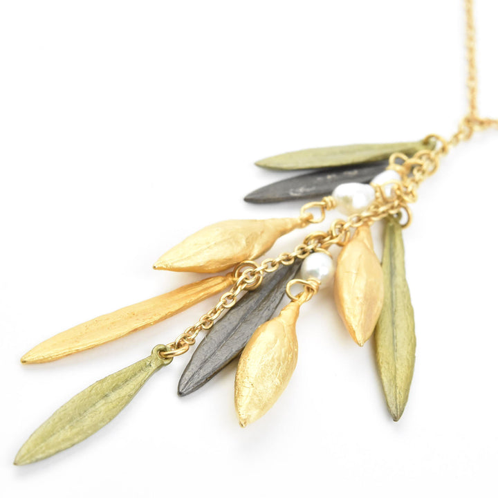 Leaf and Bud Necklace