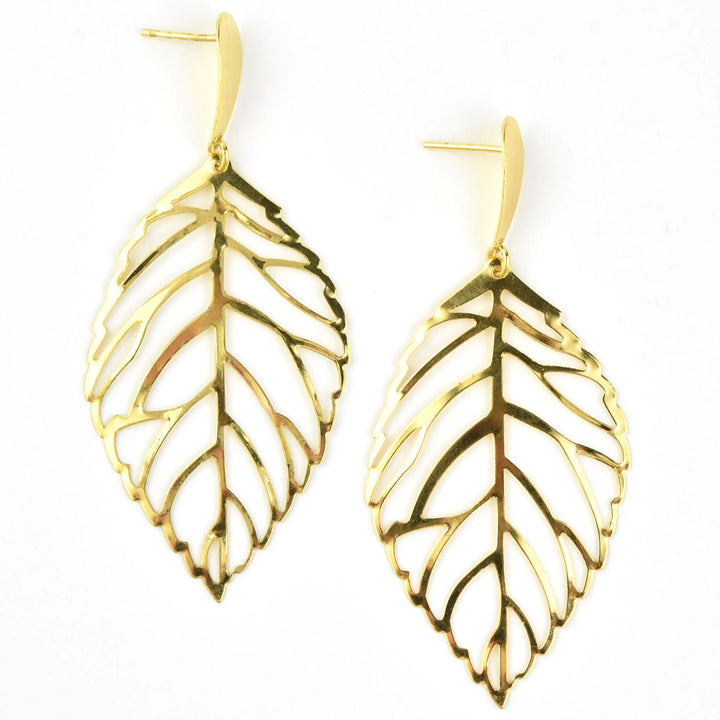 Leaf Dangle Studs