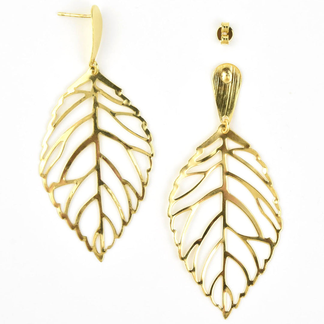 Leaf Dangle Studs