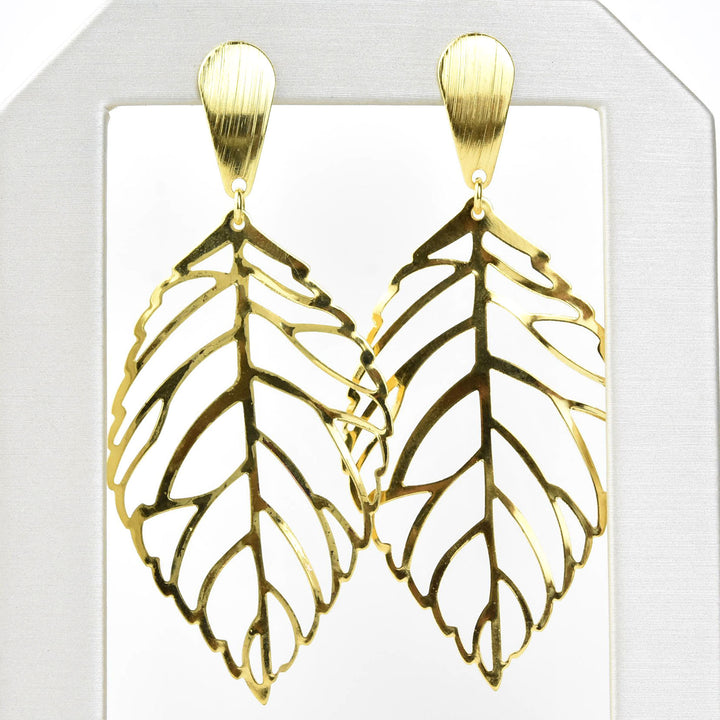 Leaf Dangle Studs