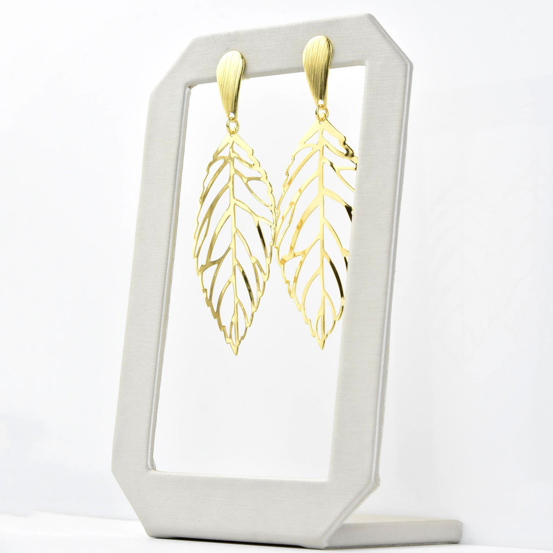 Leaf Dangle Studs