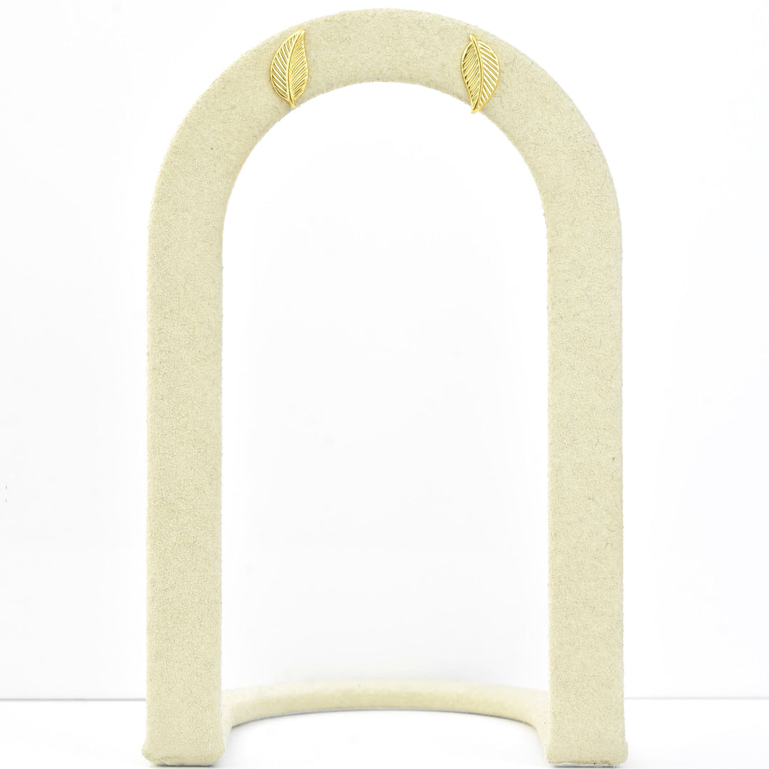 Leaf Studs - Goldmakers Fine Jewelry