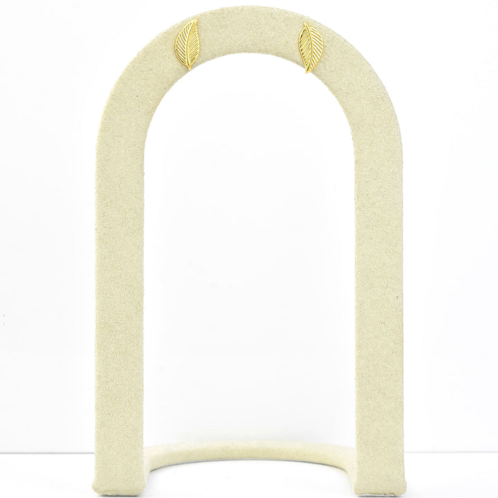 Leaf Studs - Goldmakers Fine Jewelry