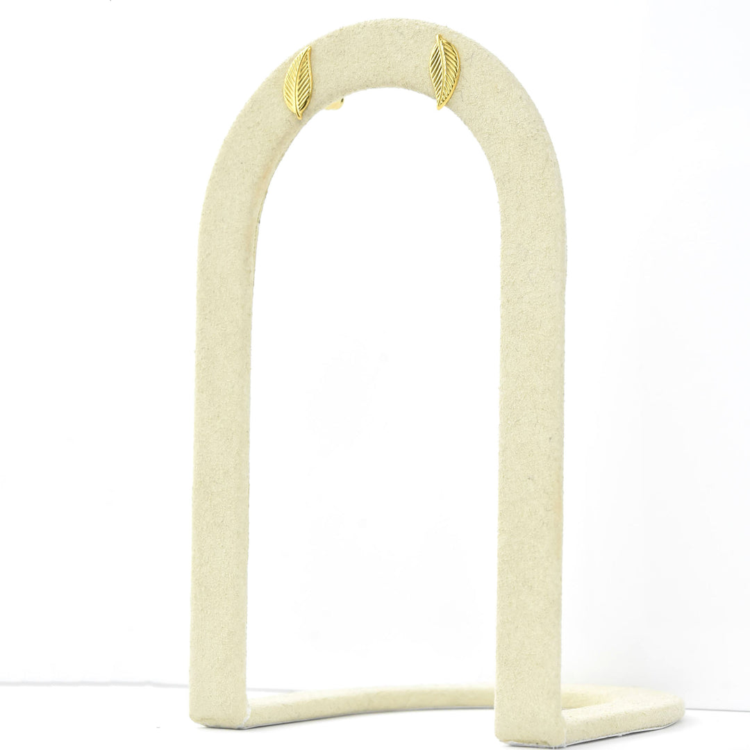 Leaf Studs - Goldmakers Fine Jewelry