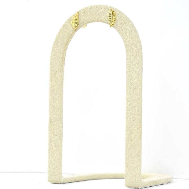 Leaf Studs - Goldmakers Fine Jewelry