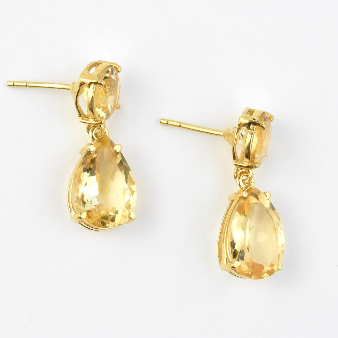 Leila Citrine Earrings - Goldmakers Fine Jewelry