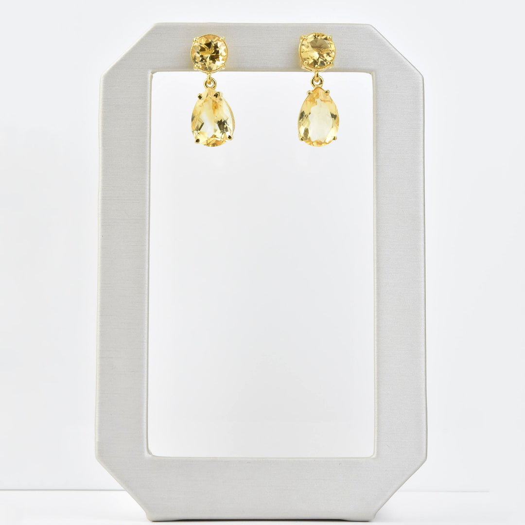 Leila Citrine Earrings - Goldmakers Fine Jewelry