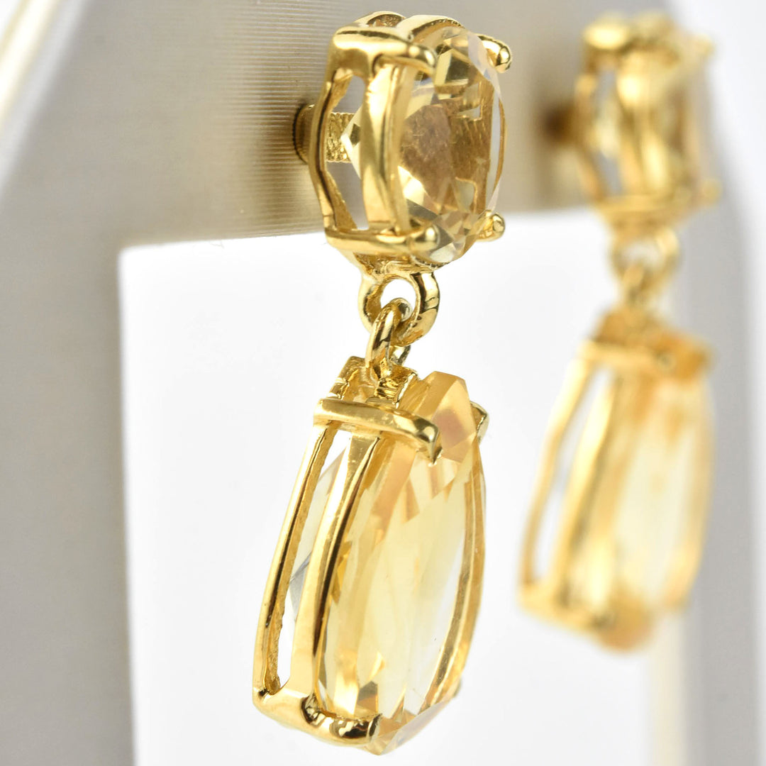 Leila Citrine Earrings - Goldmakers Fine Jewelry