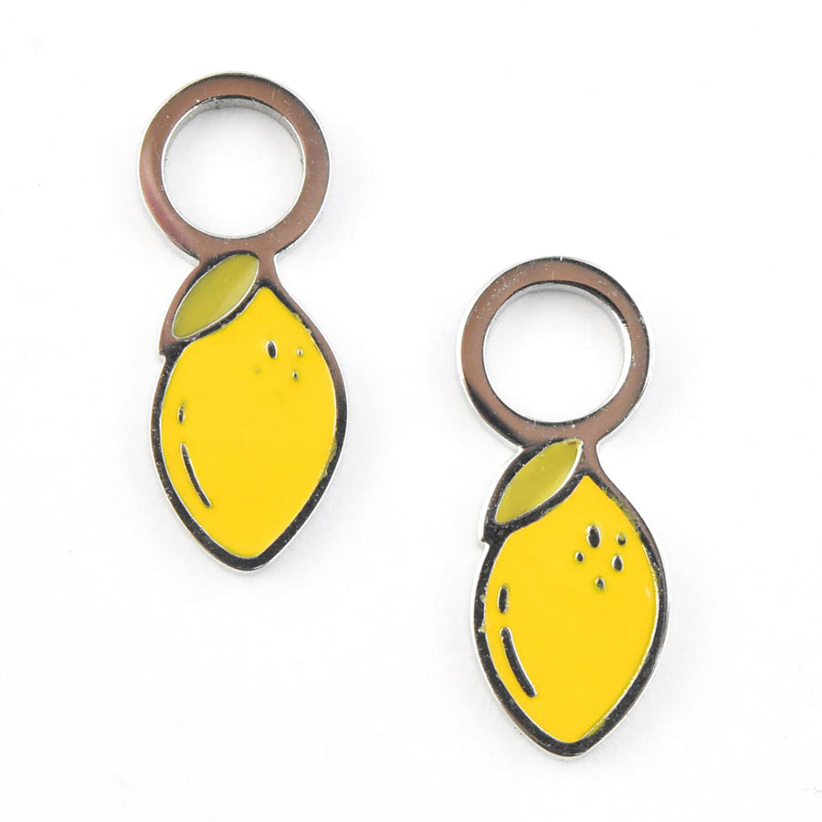 Mini Lemon Huggie Hoop Charms - Goldmakers Fine Jewelry