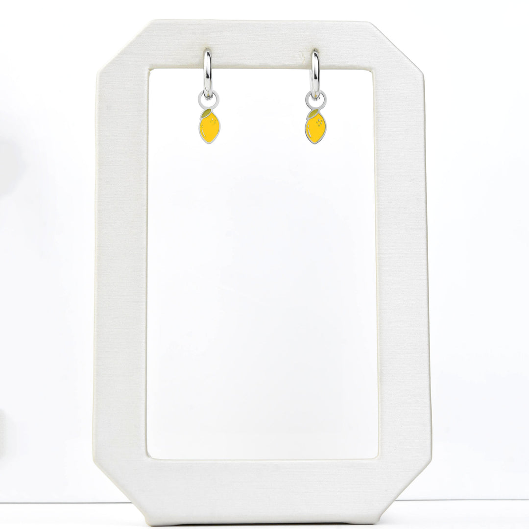 Mini Lemon Huggie Hoop Charms - Goldmakers Fine Jewelry