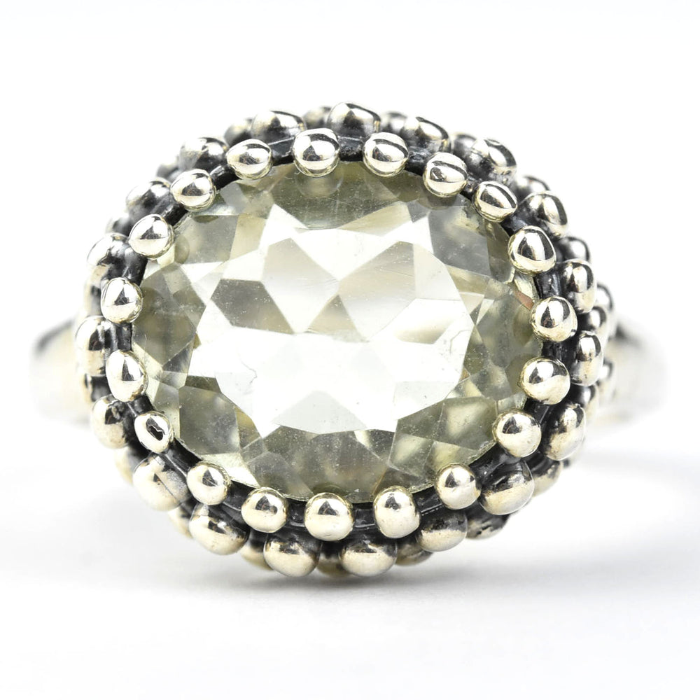 Lemon Quartz Ring in Sterling Silver - Goldmakers Fine Jewelry