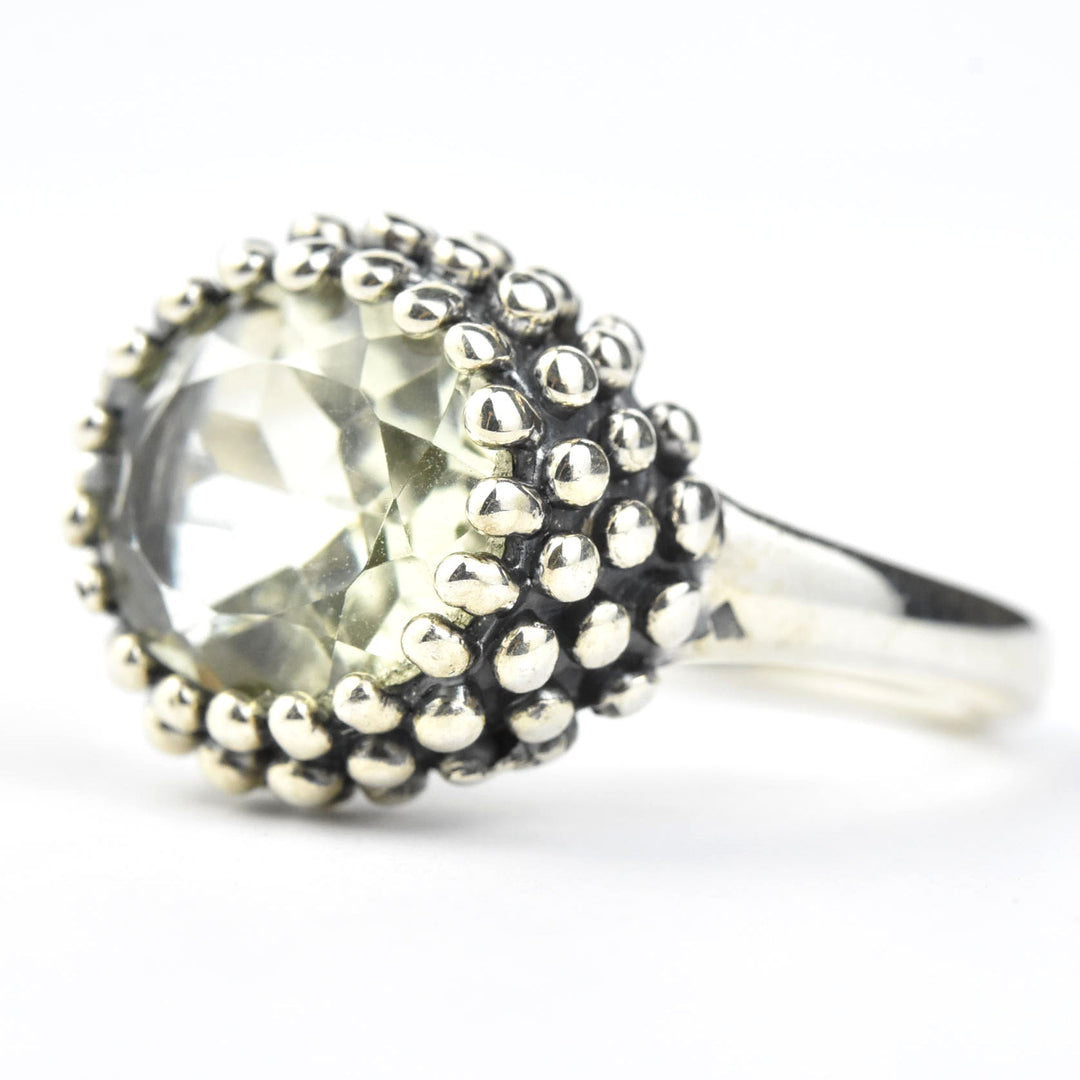 Lemon Quartz Ring in Sterling Silver - Goldmakers Fine Jewelry