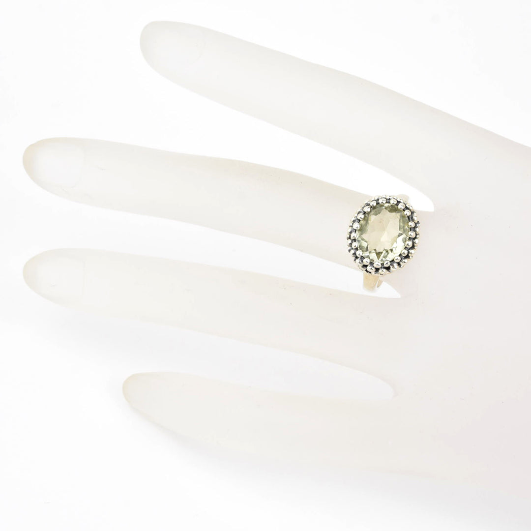 Lemon Quartz Ring in Sterling Silver - Goldmakers Fine Jewelry