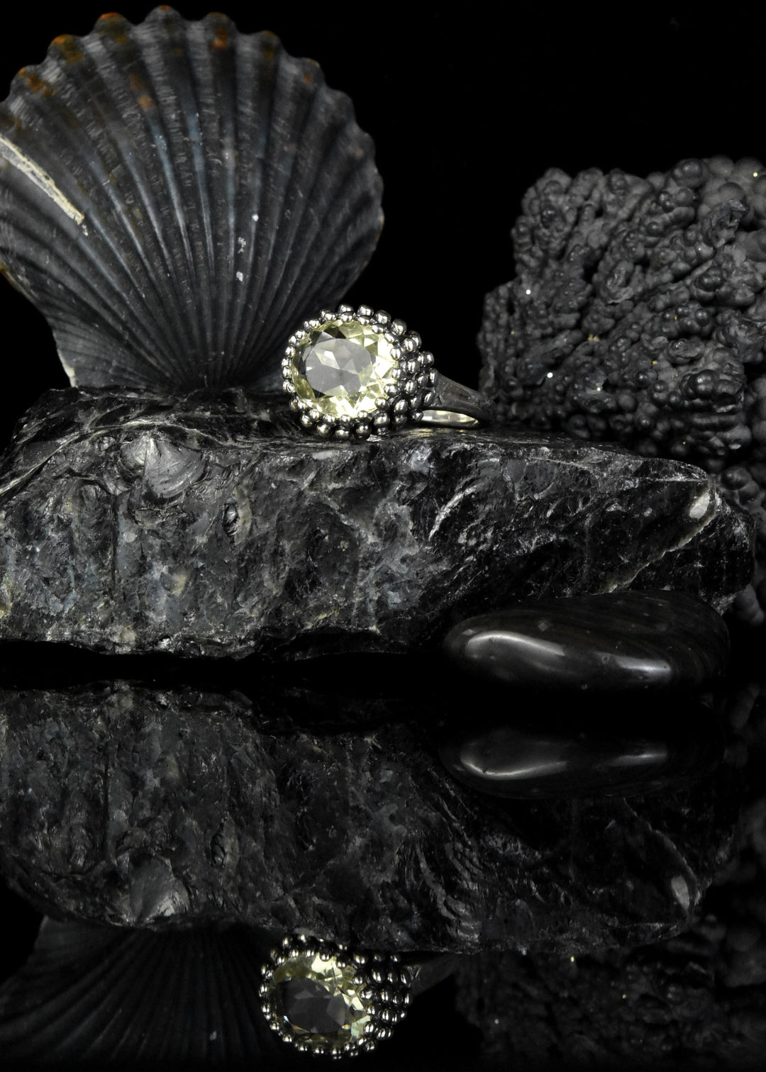 Lemon Quartz Ring in Sterling Silver - Goldmakers Fine Jewelry