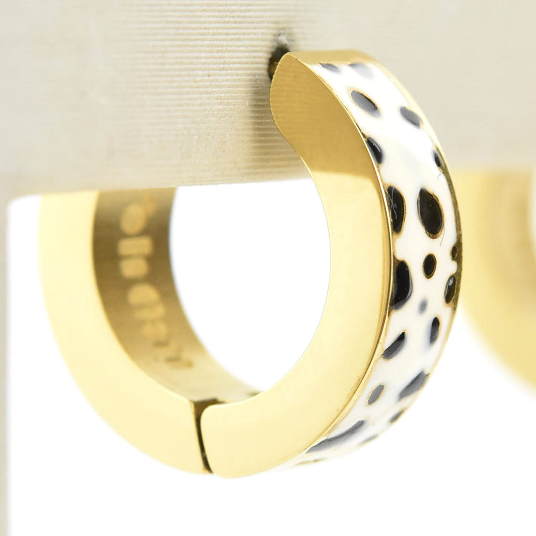 Leopard Chunky Huggie Hoops - Goldmakers Fine Jewelry