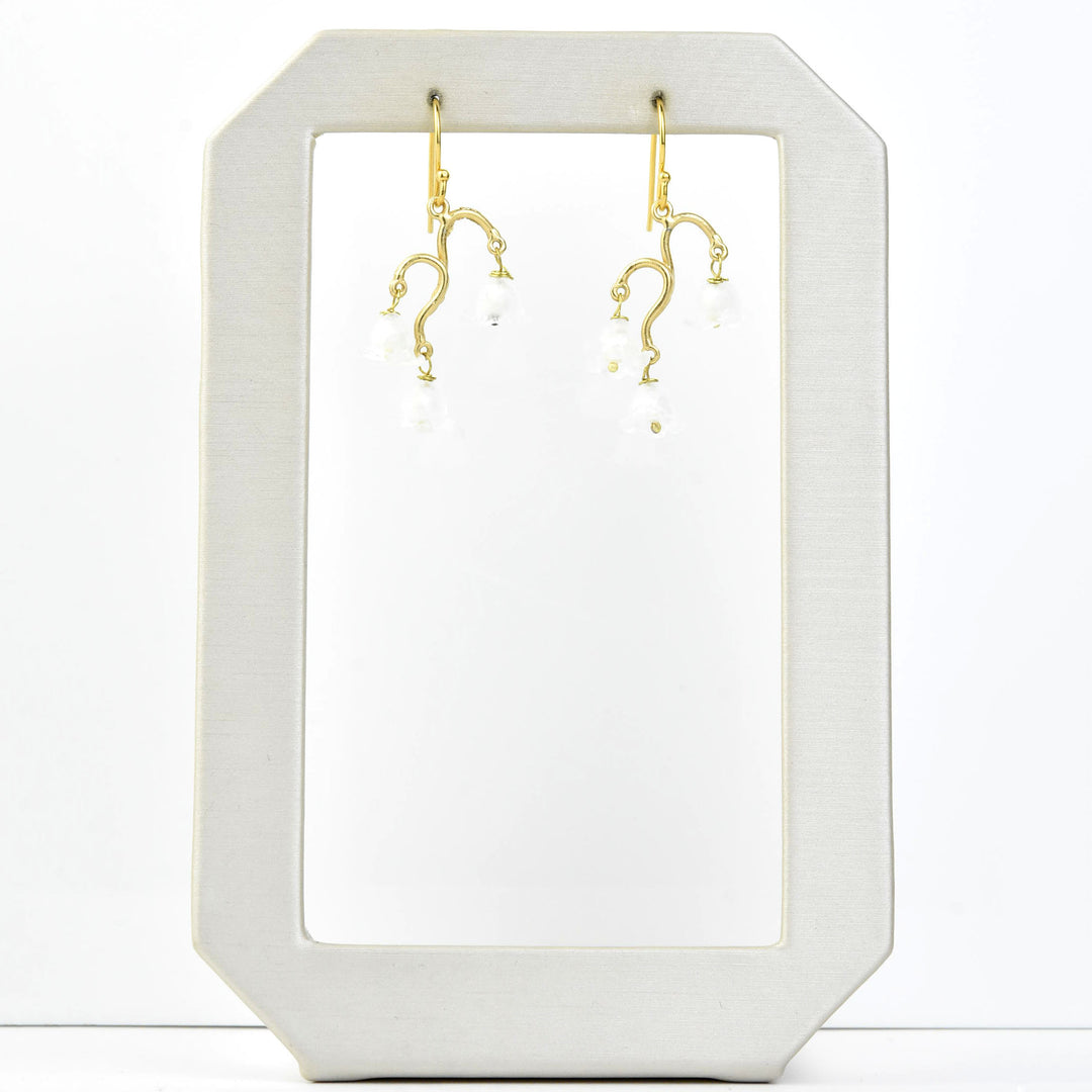 Vermeil Lily of the Valley Earrings