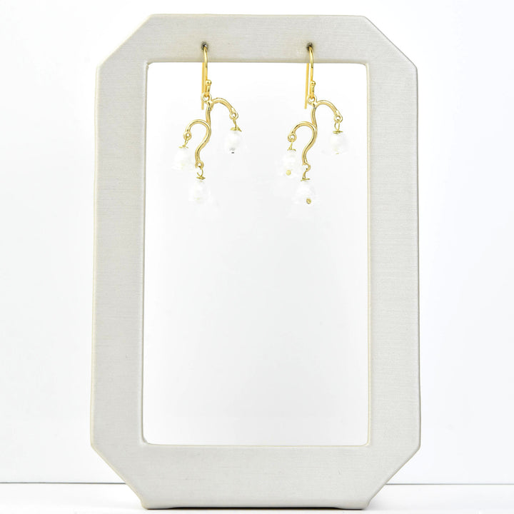 Vermeil Lily of the Valley Earrings