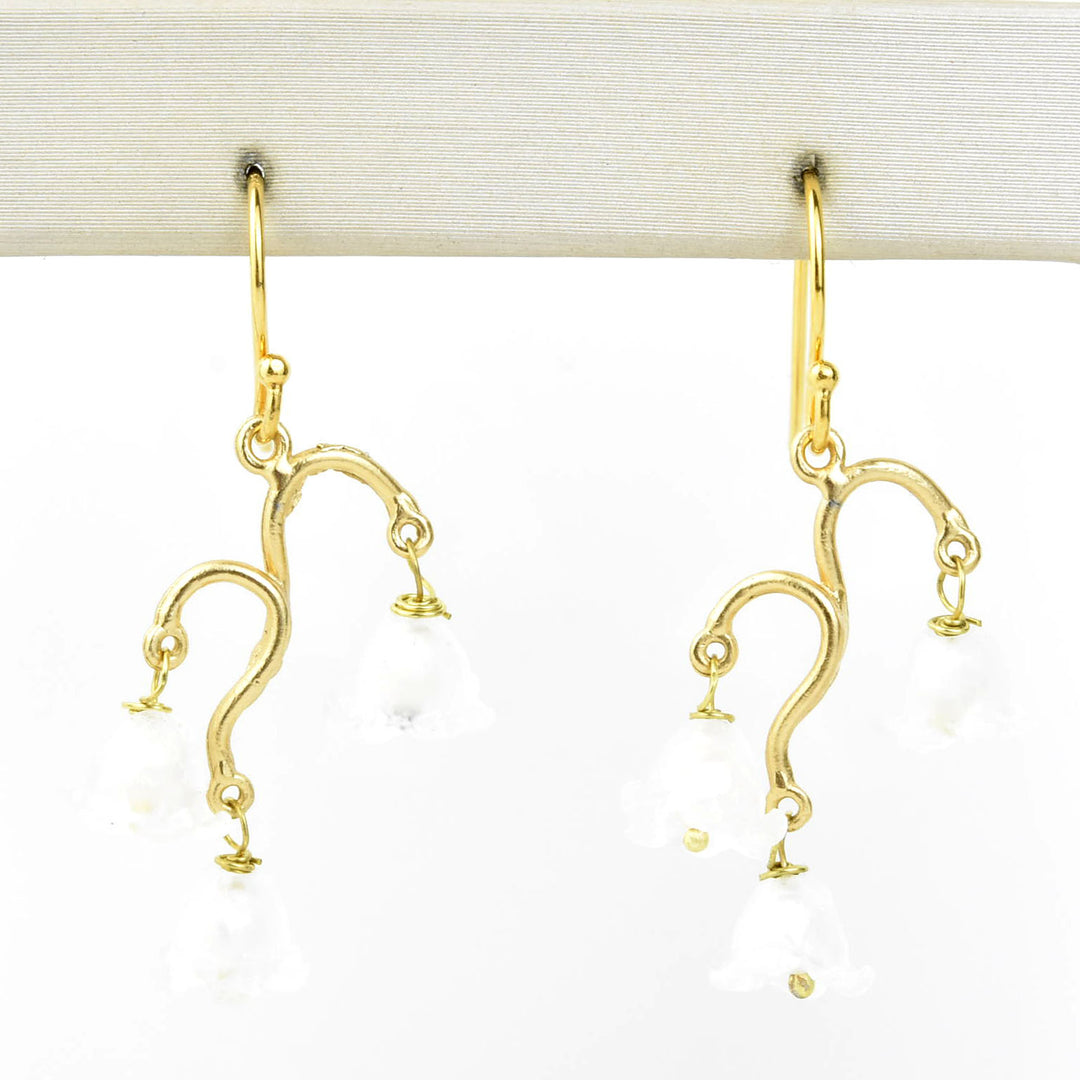 Vermeil Lily of the Valley Earrings