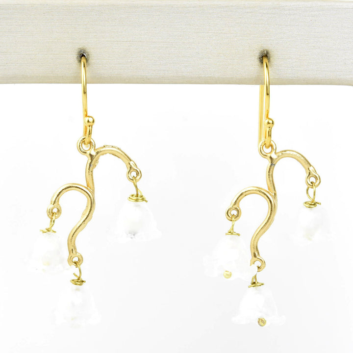Vermeil Lily of the Valley Earrings
