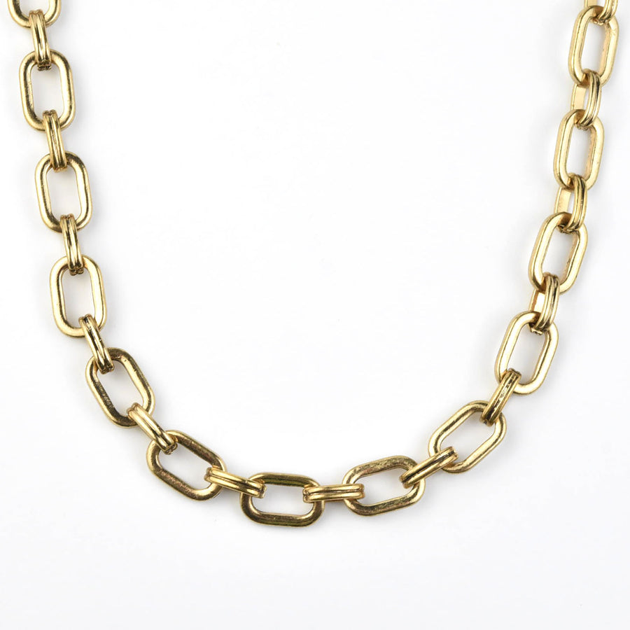 Linked Paperclip Chain Necklace - Goldmakers Fine Jewelry