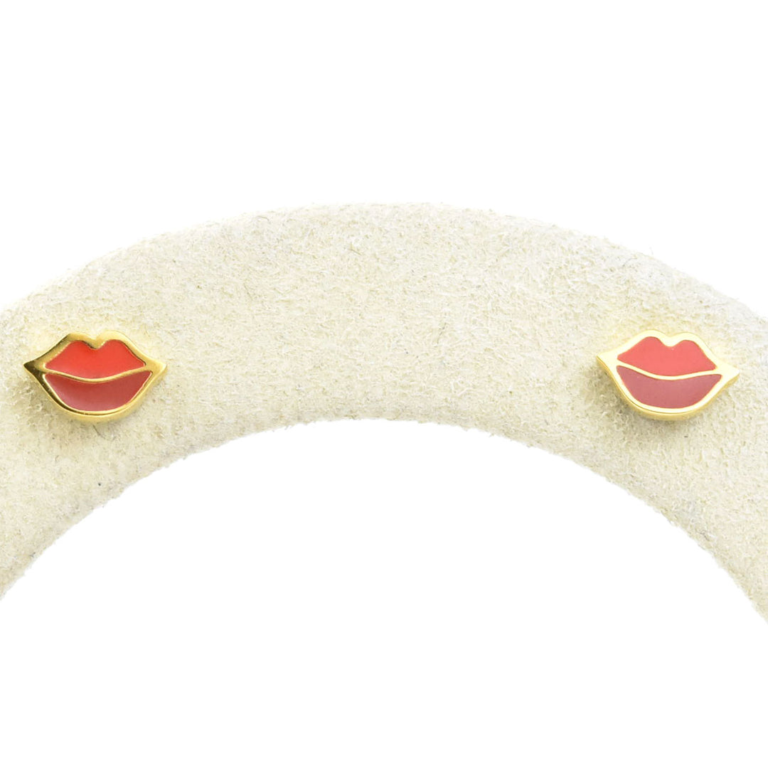Lips Studs, Screw-back - Goldmakers Fine Jewelry