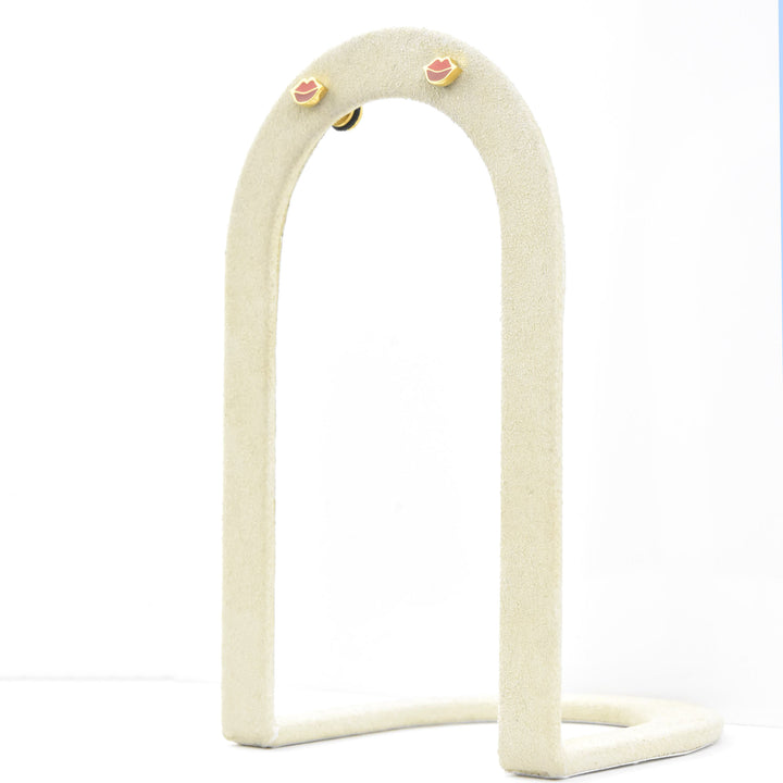 Lips Studs, Screw-back - Goldmakers Fine Jewelry