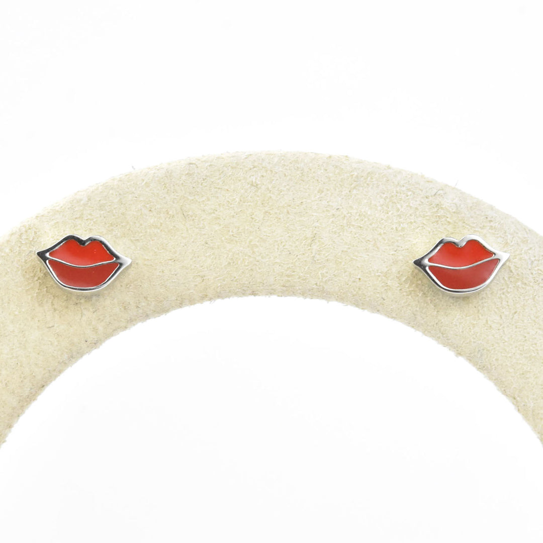 Lips Studs, Screw-back - Goldmakers Fine Jewelry
