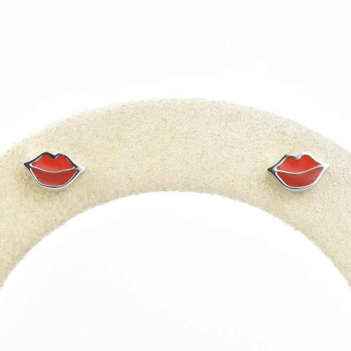 Lips Studs, Screw-back - Goldmakers Fine Jewelry