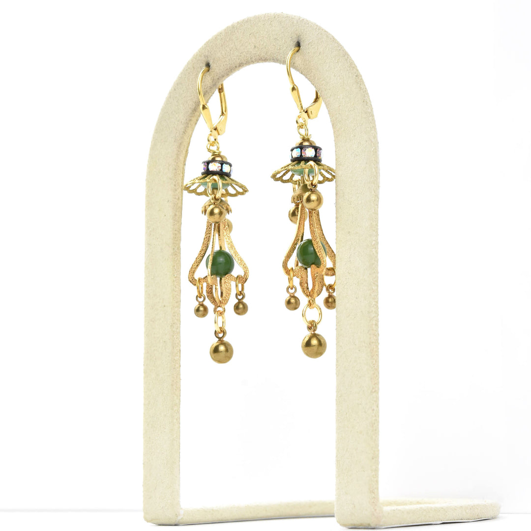Little Brass Chandelier Earrings