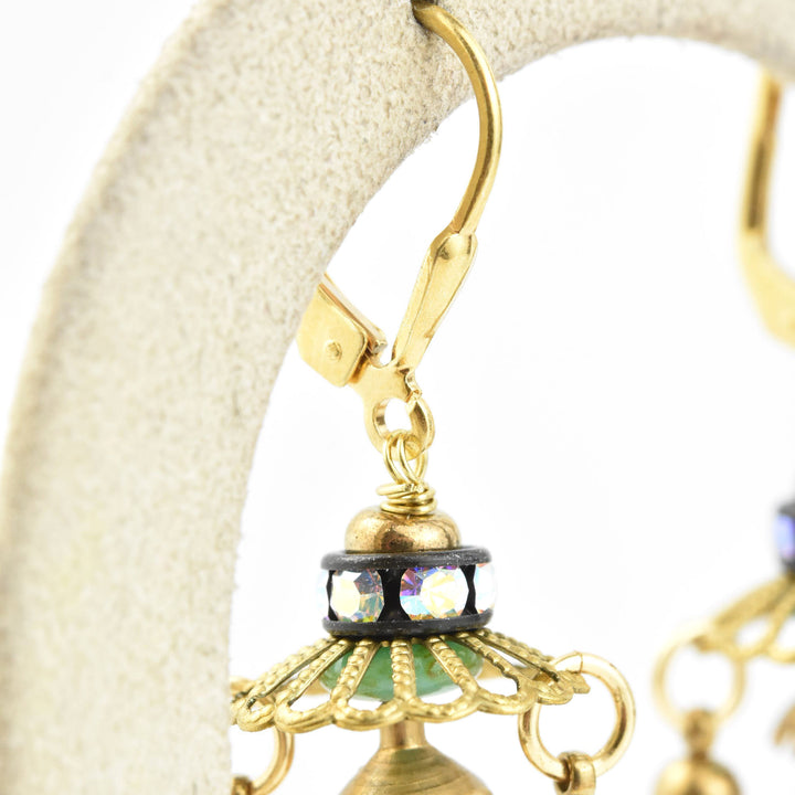 Little Brass Chandelier Earrings