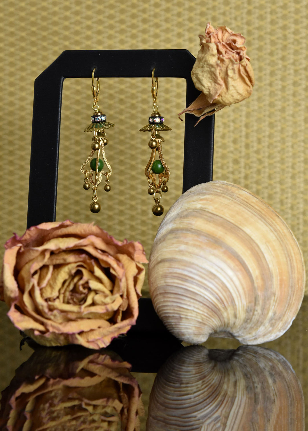 Little Brass Chandelier Earrings