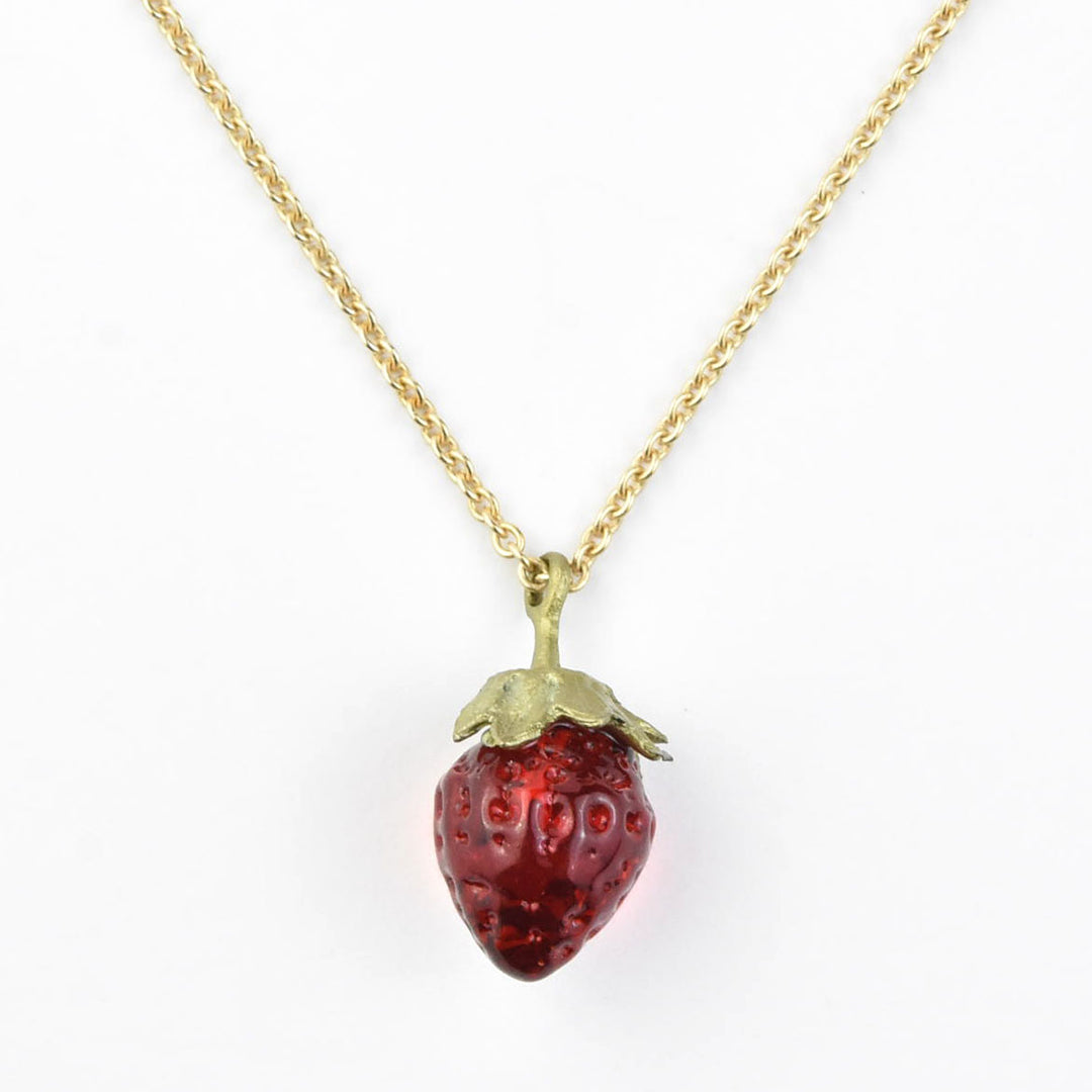Little Strawberry Pendant - Goldmakers Fine Jewelry
