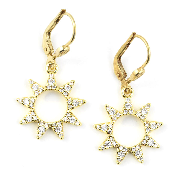 Little Crystal Sunburst Earrings