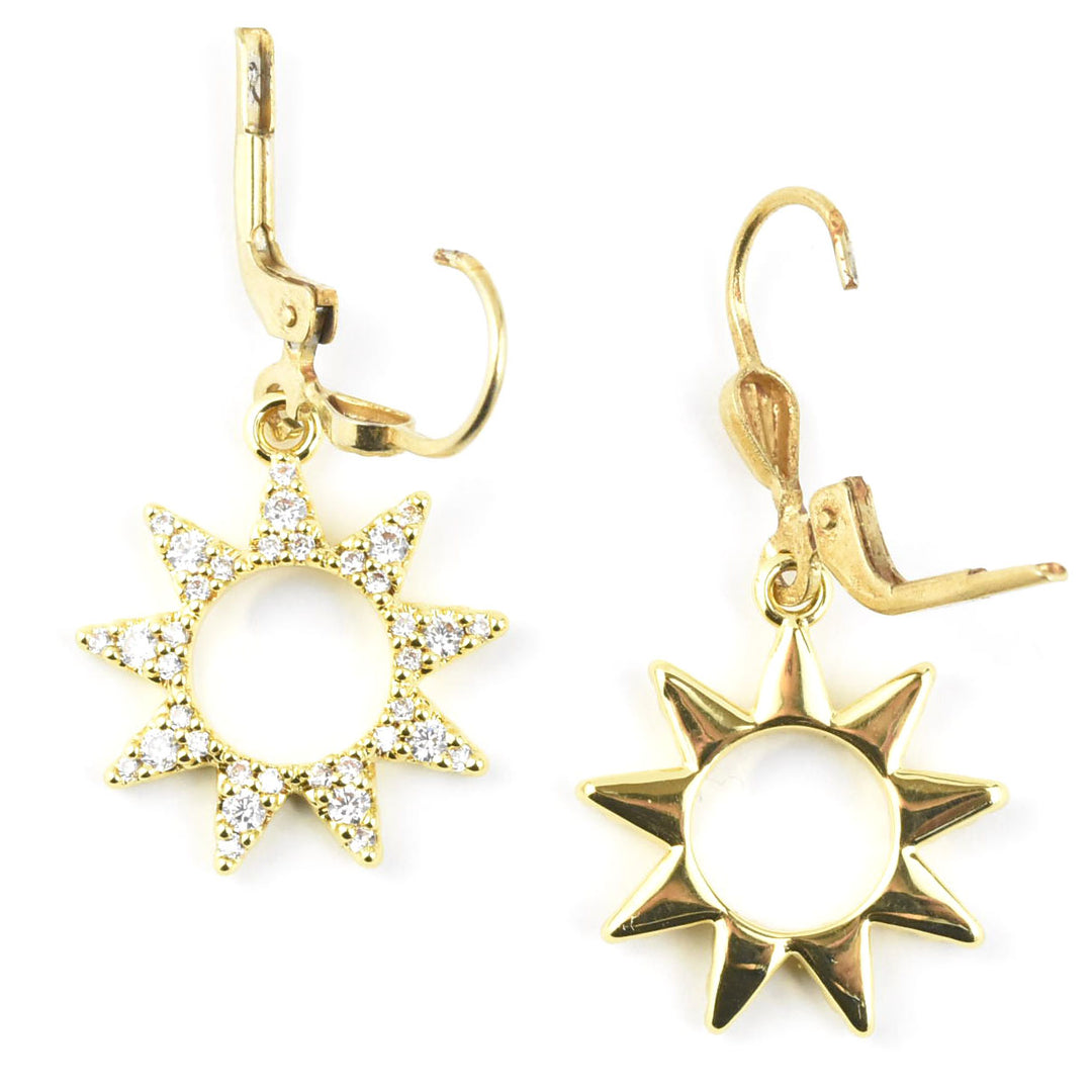 Little Crystal Sunburst Earrings