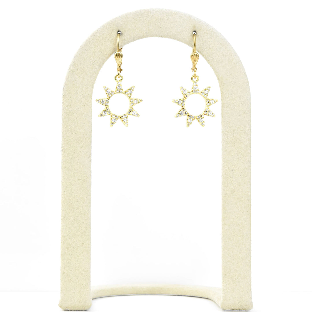 Little Crystal Sunburst Earrings