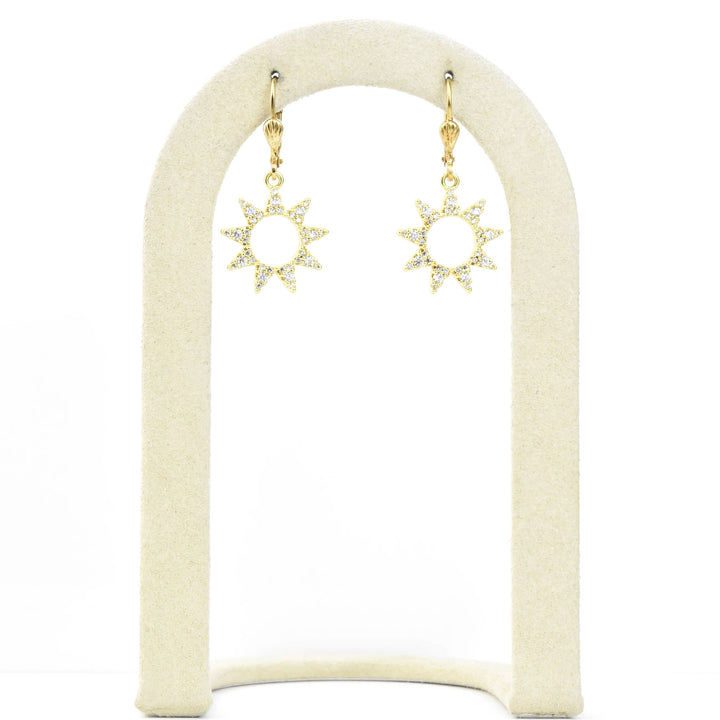 Little Crystal Sunburst Earrings
