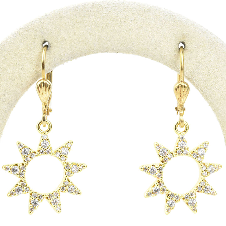 Little Crystal Sunburst Earrings