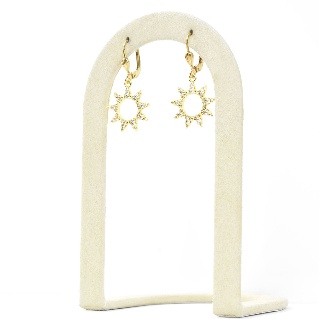 Little Crystal Sunburst Earrings