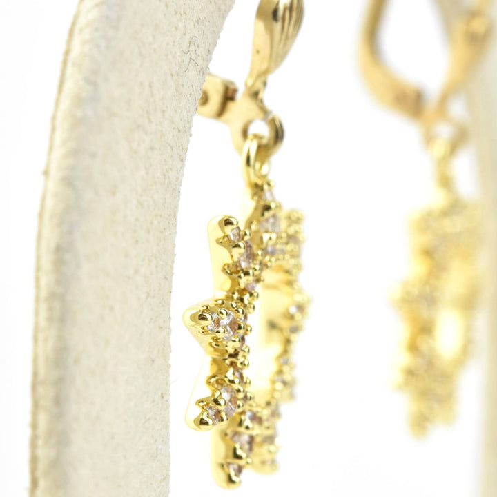 Little Crystal Sunburst Earrings