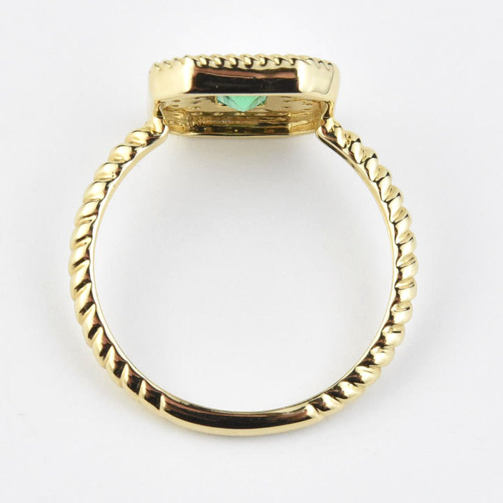 The Liza: Emerald and Diamond Ring - Goldmakers Fine Jewelry
