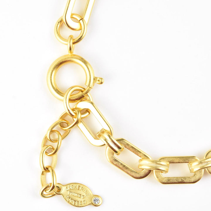 Gold Plated Padlock Bracelet