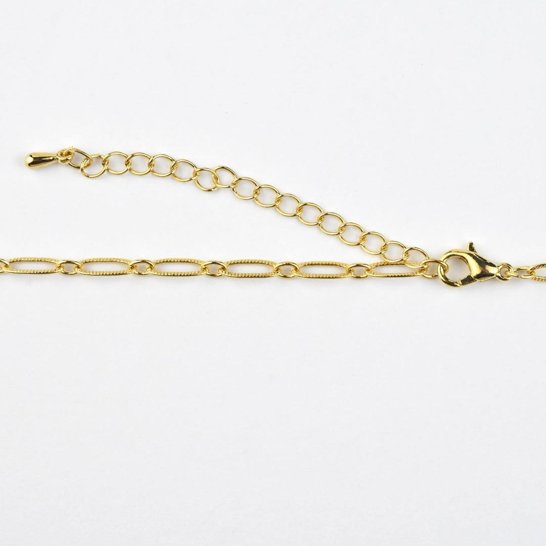 Gigi Lock Paperclip Necklace in Gold Tone - Goldmakers Fine Jewelry
