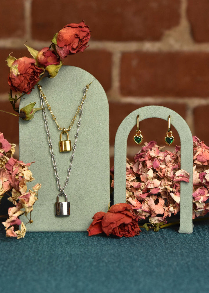 Emma Heart Drops in Gold Tone - Goldmakers Fine Jewelry