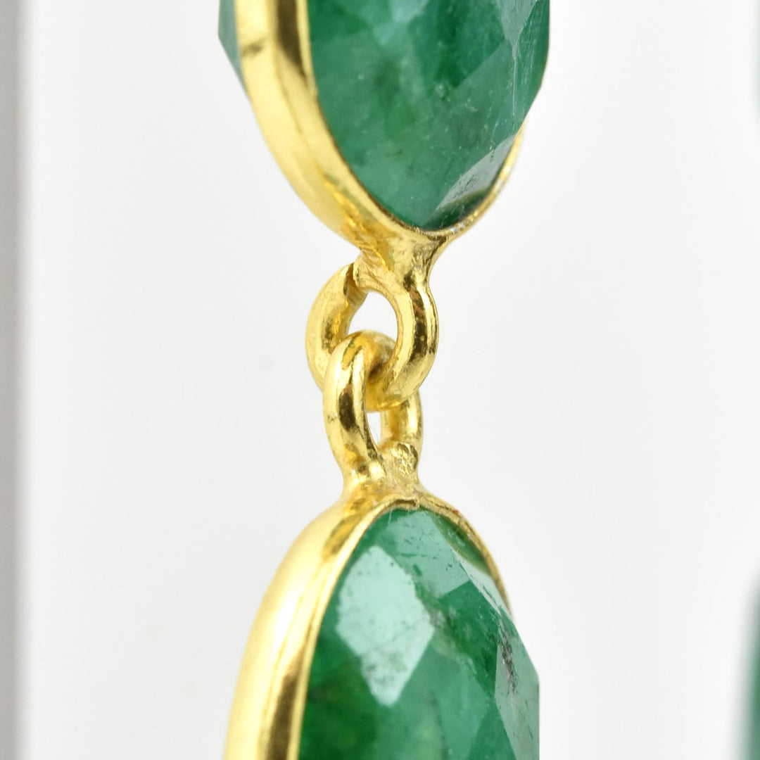 Long Drop Earrings in Vermeil - Goldmakers Fine Jewelry