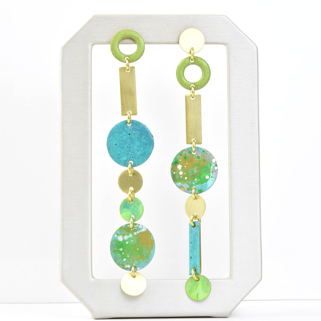 Loop Large Earrings in Avocado - Goldmakers Fine Jewelry
