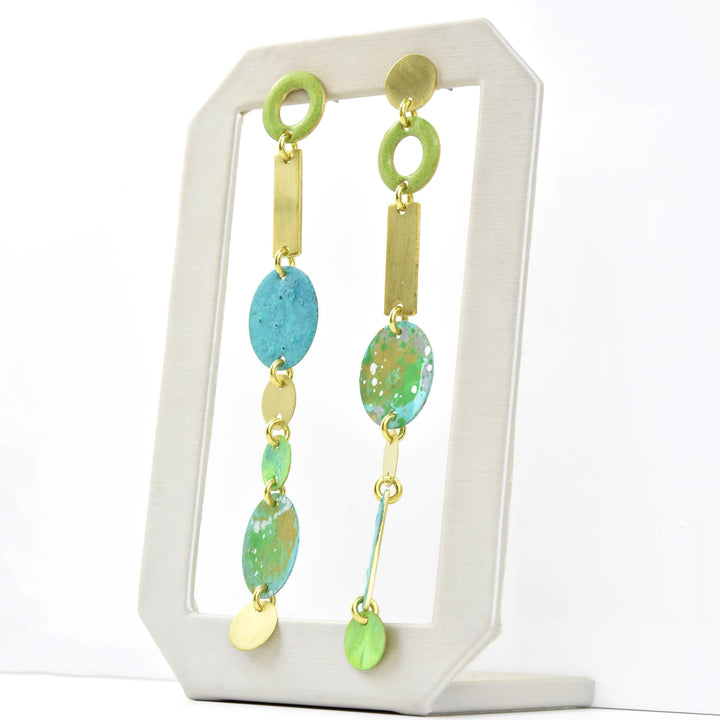 Loop Large Earrings in Avocado - Goldmakers Fine Jewelry