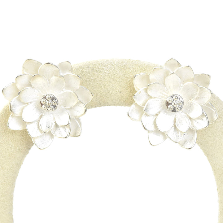 Lotus Stud Earrings - Goldmakers Fine Jewelry